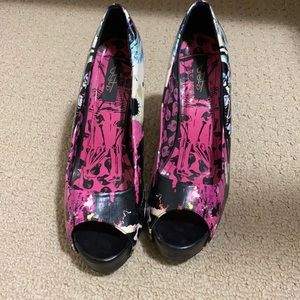 Iron Fist Platform Heels, size 10